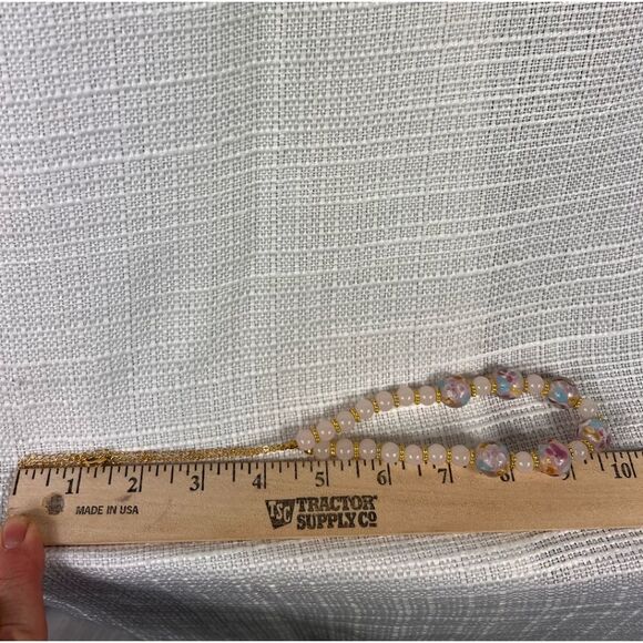 New Multi Colored Necklace and Earrings Set Skyline Collection Pink Blue - Picture 8 of 9